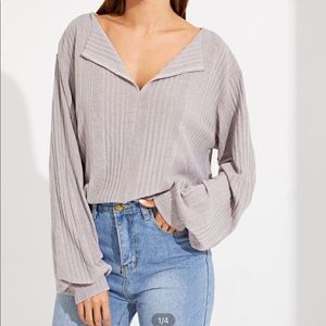 Shein cuffed long sleeve